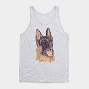 German Shepherd portrait Tank Top